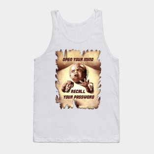 Total Recall (1990) Kuato: "OPEN YOUR MIND. RECALL YOUR PASSWORD" Tank Top